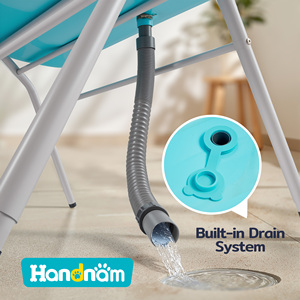 Bañera Plegable para Mascotas con Capacidad para 330 Libras, Altura Ajustable, Drenaje Rápido, Límite de Peso de 75 Libras, Patas de Goma Resistentes, Uso Comercial - Product Image 6