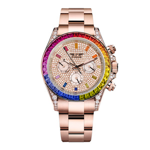 Reloj Mecánico Automático de Lujo PINDU Flamboyant para Hombre, Caja de Acero Inoxidable de Alta Calidad, Resistente al Agua, Cristal de 20 mm, Completo - Product Image 6
