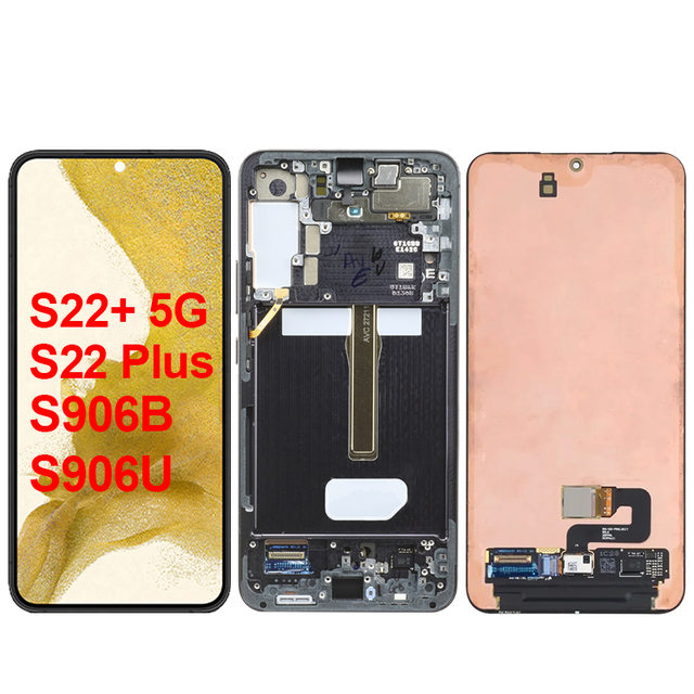 Original Super AMOLED Touch Screen OLED TFT Digitizer Assembly S22+ 5G S22 Plus LCD Display for Samsung Galaxy S906B S906U S906N