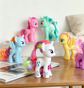 Mi Pequeño Juguete Set Completo, Twilight Sparkle, Rarity, Pinkie Pie, Rainbow Dash, Figuras de Pony, Adornos de Pony, Regalos de Cumpleaños para Niñas - Product Image 2