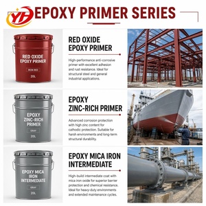 Primaire époxy 2K rouge fer YUHONG pour pipelines d'usines chimiques, résistant aux acides et aux alcalis, primaire époxy haute performance, achat <span class=keywords><strong>en</strong></span> gros - Product Image 4