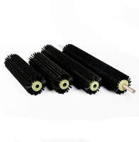 Brosse de nettoyage industrielle pour rouleaux cylindriques avec poils en nylon, taille personnalisable OEM
