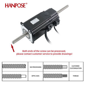 HANPOSEスクリューモーター2.8A 189N.CM 57HA76-T10 * 2-YC-PD 300MM NEMA23ストレートスルー永久磁石ブレーキステッピングモーター付き - Product Image 3