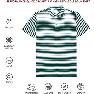 Camiseta Deportiva de Golf Personalizada para Hombre, Diseño Batik, Secado Rápido, 100% Algodón, Absorción de Humedad, Manga Corta - Product Image 3