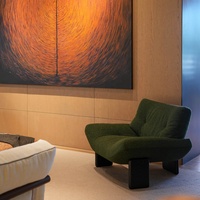 Fauteuil simple en velours léger et luxueux, style Waka Silent Wind rétro, ergonomique, écologique, design Emmi, style médiéval, pour salon