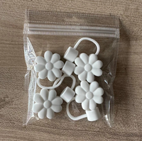 Housses et couvercles en paille en silicone pour tasses Stanley 30/40Oz, anti-poussière, durables, réutilisables, design de fleurs élégant