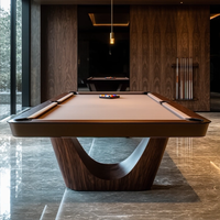 Wanyaju Table de billard en bois massif de haute qualité personnalisée Ardoise de conception standard de luxe avec boules de billard Table de billard en ardoise
