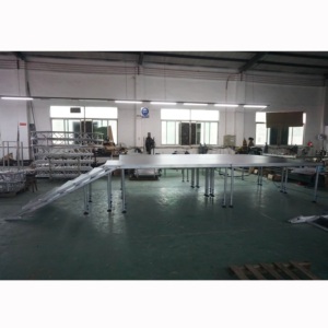 Quick assembly aluminum stage platform wooden outdoor stage for events - Product Image 5