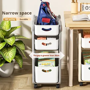 Estante de Almacenamiento de Aperitivos para Mochila Escolar, Carrito Pequeño Móvil, Organizador de Libros, Estante de Escritorio para Dormitorio Estudiantil - Product Image 2