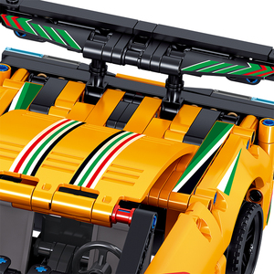 Set blok bangunan mobil tarik ke belakang, mainan balap Super tarik mundur untuk anak-anak 5 7 tahun 617 buah - Product Image 3