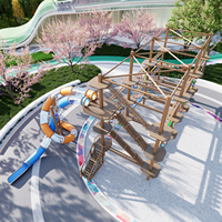 Aire de jeux d'aventure pour enfants en acier galvanisé certifiée CE, personnalisée pour les parcs municipaux et les places publiques