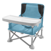 Seebaby Z3 Ensemble siège d'appoint pliable portable pour bébé et chaise de plage pour intérieur/extérieur avec plateau en polyester de 1 à 4 ans