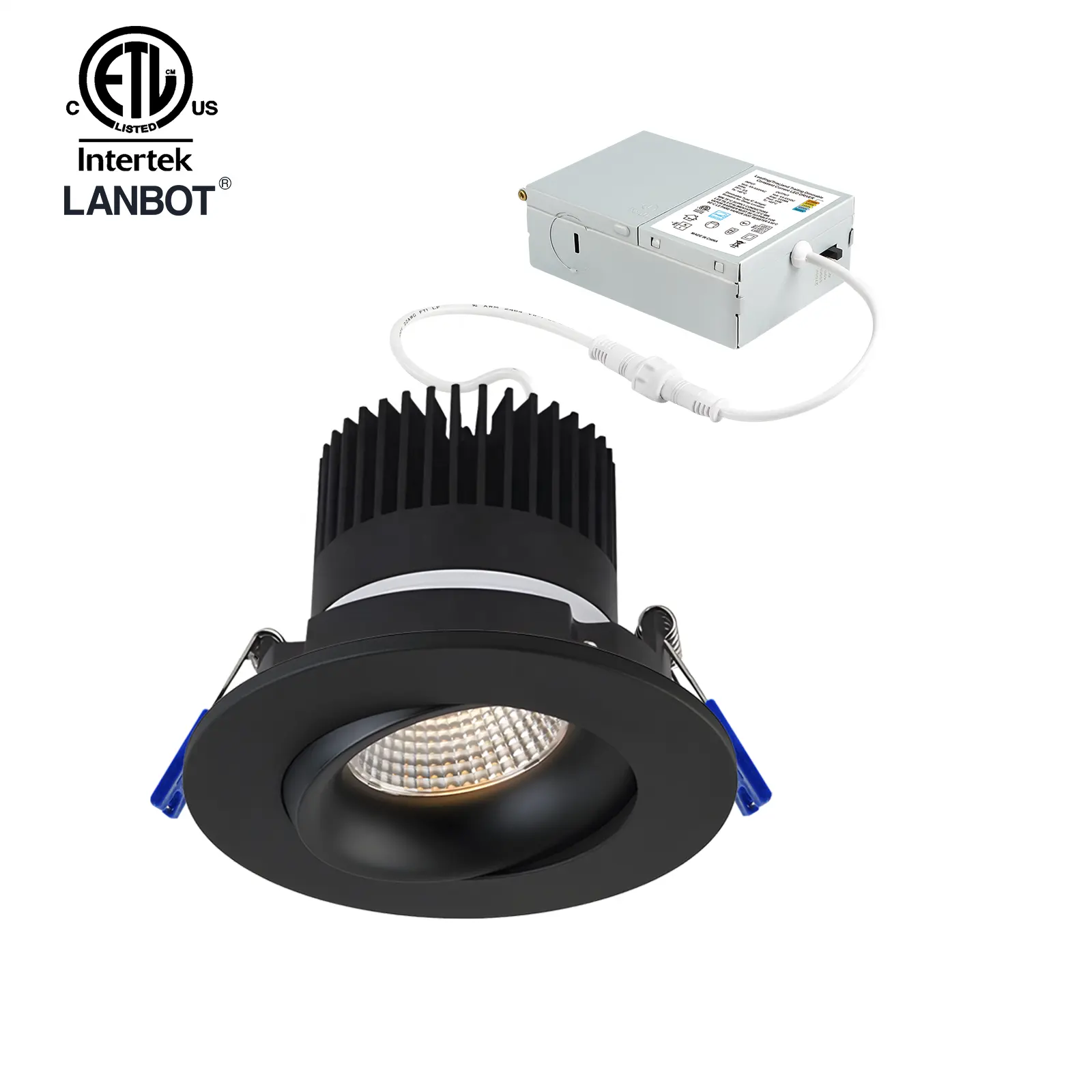 China Wholesale 3000K Down Light 360 Gimbal IP44 Die Cast Aluminium Recessed Cob Led Downlight