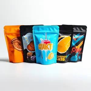 कस्टम मुद्रित स्टैंड अप पाउच मायलर बैग बे एरिया कैंडी कैंडी जूस डिश बायोडिग्रेडेबल प्लास्टिक बैग व्यवसाय के लिए कैंडी बैग