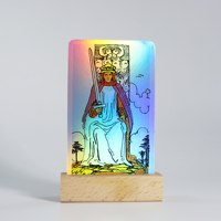 Papier personnalisé impression holographique déjoué cartes de tarot pont et oracles cavalier waite cartes de tarot cartes de tarot