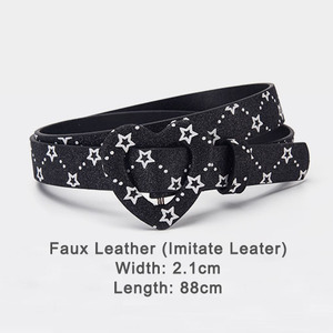 Cinturón Brillante para Niñas con Hebilla <span class=keywords><strong>de</strong></span> Corazón, Cinturón <span class=keywords><strong>de</strong></span> Cuero PU con Lentejuelas, Accesorio <span class=keywords><strong>de</strong></span> Moda para Ropa Infantil, Directo <span class=keywords><strong>de</strong></span> Fábrica - Product Image 3
