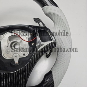 Volante Deportivo de Fibra de Carbono con Cuero Perforado para BMW Serie 3 E90 E91 E92 E93 - Product Image 3