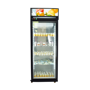 Réfrigérateur commercial vertical à porte vitrée simple, idéal pour la présentation de boissons gazeuses et de sodas - Product Image 5