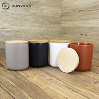 Nouvelle boîte de conservation en céramique hermétique de qualité alimentaire, style nordique, personnalisée pour la cuisine, avec couvercle en bambou, 2026
