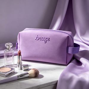Trousse de Toilette en Néoprène Souple, Pochette Cosmétique Portable à Main, Sac de Rangement de Voyage Étanche avec Logo Personnalisé - Product Image 5