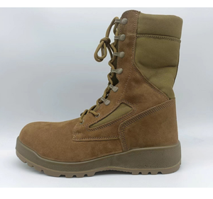 Bottes de combat TSB21 DMS pour le désert et la jungle, couleur kaki, en cuir de vachette véritable et daim - Product Image 5