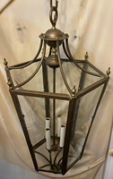 Lustre suspendu en laiton vieilli de style industriel moderne, style Regency, pour entrée, table à manger, îlot de cuisine, hall d'entrée, décoration