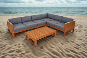 Juego de Muebles de Sala de Estar Modular Moderno y Personalizable de Lujo para 6 Personas, Diseño Único, Sofá con Cojines Cómodos, para Apartamento o Sótano - Product Image 6