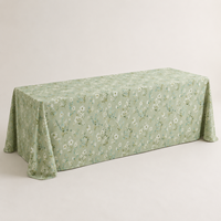 Nappe Ronde en Polyester et Lin à Motif Personnalisé, Vente en Gros, Idéale pour Mariages en Extérieur, Événements et Location de Fêtes