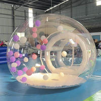 3m 4m 5m Bulle gonflable PVC Globe clair transparent Igloo Dome party Event Wedding with blower Gonflable Bubble tent
