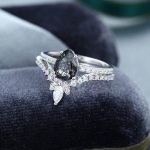 Cuarzo Rutilado Negro Natural, Cuarzo Rutilado Negro de Alta Dureza, Brazalete de Cuarzo Rutilado Negro - Product Image 2