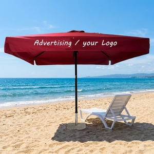 New Arrival Parasols <b>Umbrellas</b> Outdoor Wedding <b>Windproof</b> Uv Custom logo Beside Villa Restaurant - Product Image 1