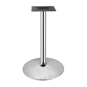 Yüksek kaliteli özel krom dökme demir mobilya ayakları çelik yemek masası ayakları çerçeve sandalye tabanı ofis masası