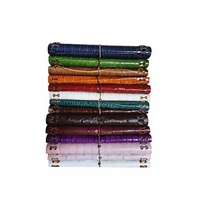 Couverture de carnet en cuir de vachette faite à la main avec gaufrage crocodile ou autruche, pochette pour carnet rechargeable, taille universelle pour A5 A6