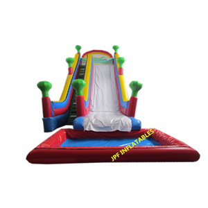 Tobogan Inflable De Palmeras Con Piscina Para <span class=keywords><strong>La</strong></span> Diversion Del Verano - Product Image 4