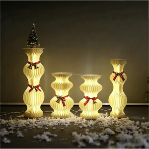 Annielu tổ chức sự kiện trang trí hộp giấy gấp xi lanh hiển thị bánh bảng đứng cho tiệc cưới giáng sinh - Product Image 1