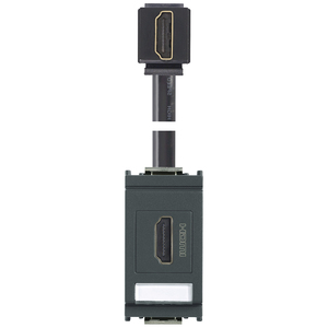 Prise HDMI 2.1b avec câble de 90 cm gris, connecteur haute vitesse pour appareils audio-vidéo - Product Image 1