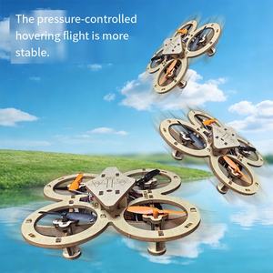 Dron Cuadricóptero de Madera DIY, Equipo para Experimentos Científicos, Baterías, Vuelo Estable, Modo 2 de 2 Canales, Control Remoto, Batería de Litio - Product Image 4