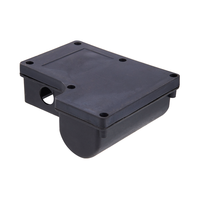 Boîtier de terminaison de moteur en plastique noir, boîte de jonction étanche en plastique pour connexion de câblage de moteur électrique monophasé