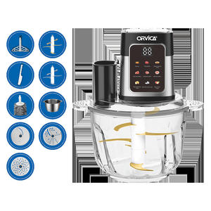 Picadora de Carne con Pantalla Táctil, 1800W, Tazón de Vidrio, Máquina para Machacar Ñame y Fufu, Picadora Digital de Alimentos, Gran Venta - Product Image 3