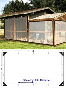 Film PE <span class=keywords><strong>transparent</strong></span> imperméable, bâche d'extérieur, tente isolante <span class=keywords><strong>pour</strong></span> plantes succulentes, auvent de balcon <span class=keywords><strong>pour</strong></span> jardin et maison - Product Image 3