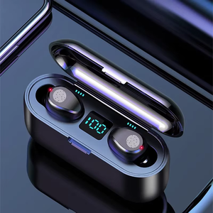F9 Headphone earbud Noise Cancelling IPX7 TWS Power Bank in Ear nirkabel Mini olahraga Gaming Earphone & <span class=keywords><strong>Headset</strong></span> - Product Image 4