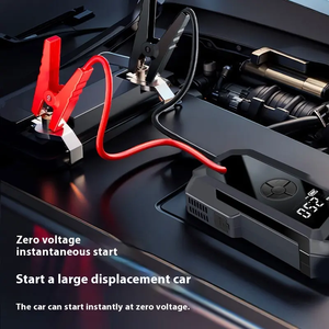 Máy khởi động ôtô 1000A tích hợp bơm lốp, pin dự phòng 8000mAh, đèn LED, bộ tăng áp ắc quy ô tô với máy bơm khí kỹ thuật số - Product Image 4