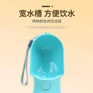 Manufacturer's 2-in-1 Portable Pet <b>Dog</b> Water <b>Bottle</b> Custom Logo Available in Pink Blue White Black-Wholesale - Product Image 3