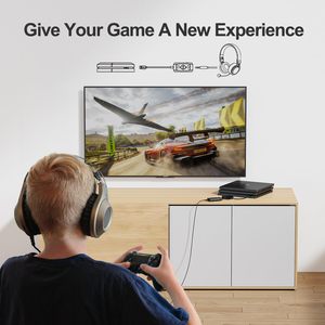 Adaptador de audio USB Convertidor de tarjeta de sonido externo con estéreo auxiliar de 3,5mm para auriculares Computadoras portátiles Computadoras de escritorio - Product Image 3