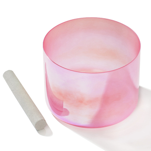 Từ nhà thiết kế Sakura màu hồng vũ trụ ánh sáng trong suốt tinh thể âm thanh Bát rõ ràng tinh thể thạch anh hát Bát lượng tử trị liệu - Product Image 2