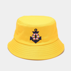 Nouvelle collection 2021, chapeau de pêcheur à la mode, motif ancre de bouée de sauvetage, bloc de soleil, bob coloré - Product Image 6