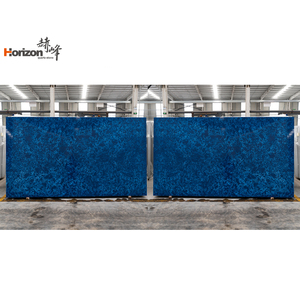 Đá Hoa Cương Đá Cẩm Thạch Thạch Anh Nhân Tạo Cho Nhà Bếp Trung Quốc Cắt Theo Kích Cỡ Carrara Mặt Bàn Trang Điểm Calacatta Màu Xanh Dương - Product Image 5