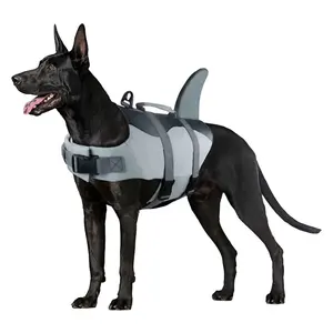 Спасательный жилет для собак, спасательный жилет для собак с акулой и русалочкой, плавающий жилет для щенков Ripstop, спасательный жилет для плавания собак