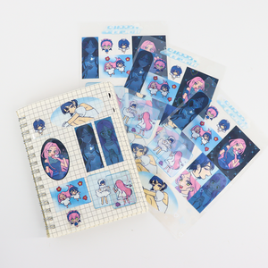 Linda hoja de pegatinas para diario con múltiples iconos temáticos para embalaje de marca, envoltura de regalos y venta al por menor - Product Image 2