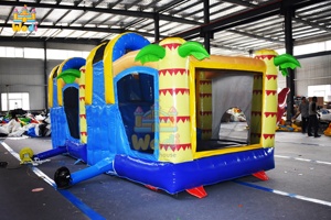 Grand château gonflable commercial de 15x15 pieds avec filet de sécurité, pour les centres de jeux à fort trafic et les parcs d'attractions - Product Image 3